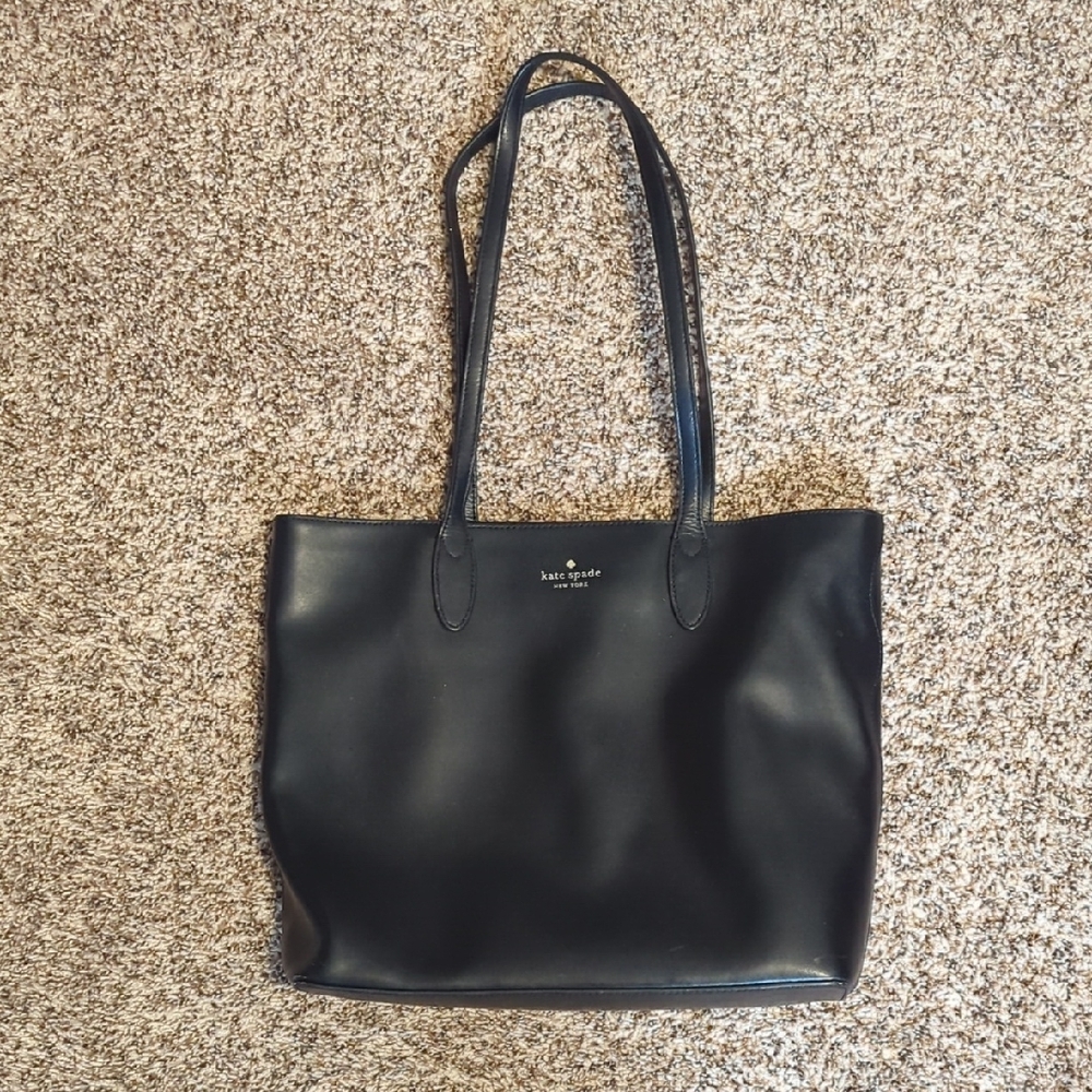 Kate Spade Black Leather Tote